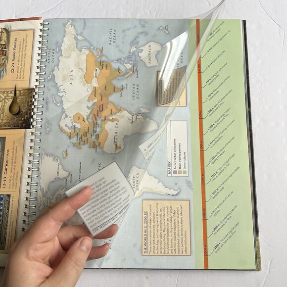 Atlas Of Exploration Hardcover Book With Interactive CDROM Educational - Picture 6 of 10